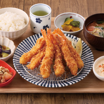 海老フライ定食