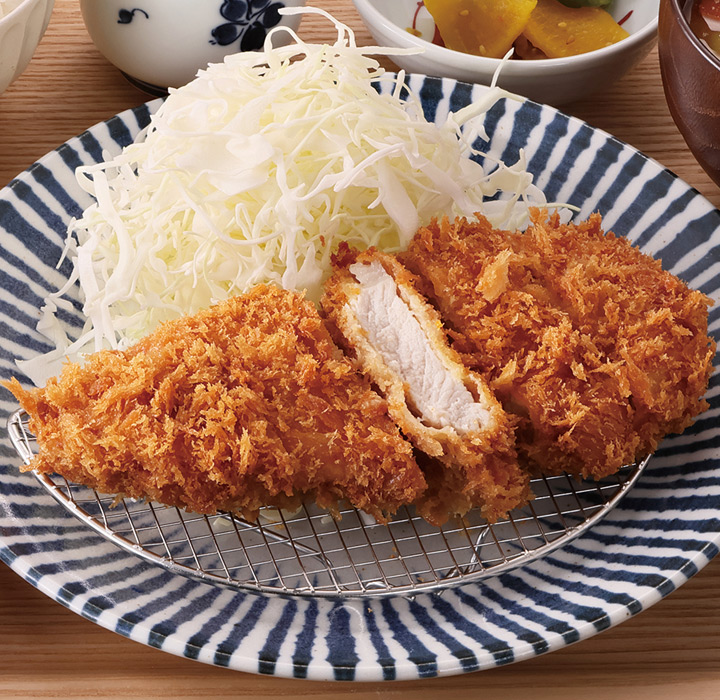 夢見亭の厚切りとんかつ定食