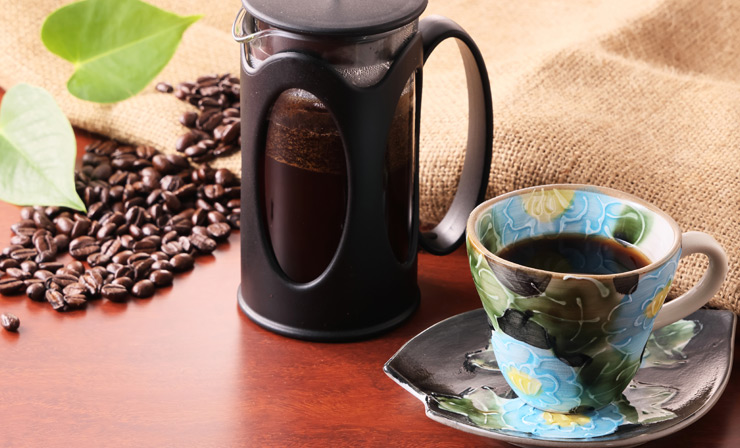 夢見亭のプレスコーヒー